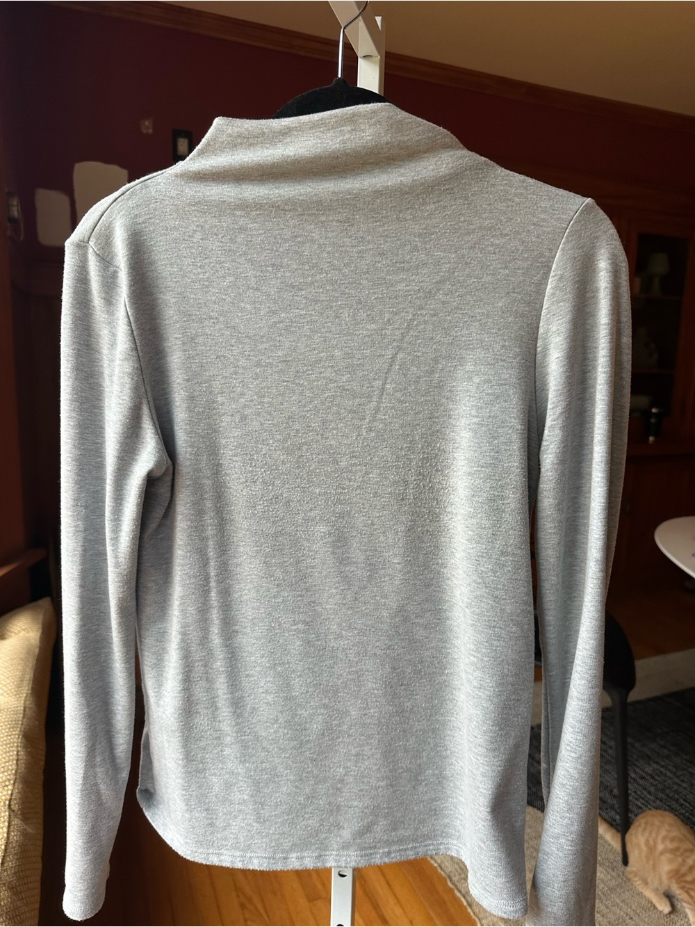 BE COOL Women's Light Gray Cowl Neck Sweater